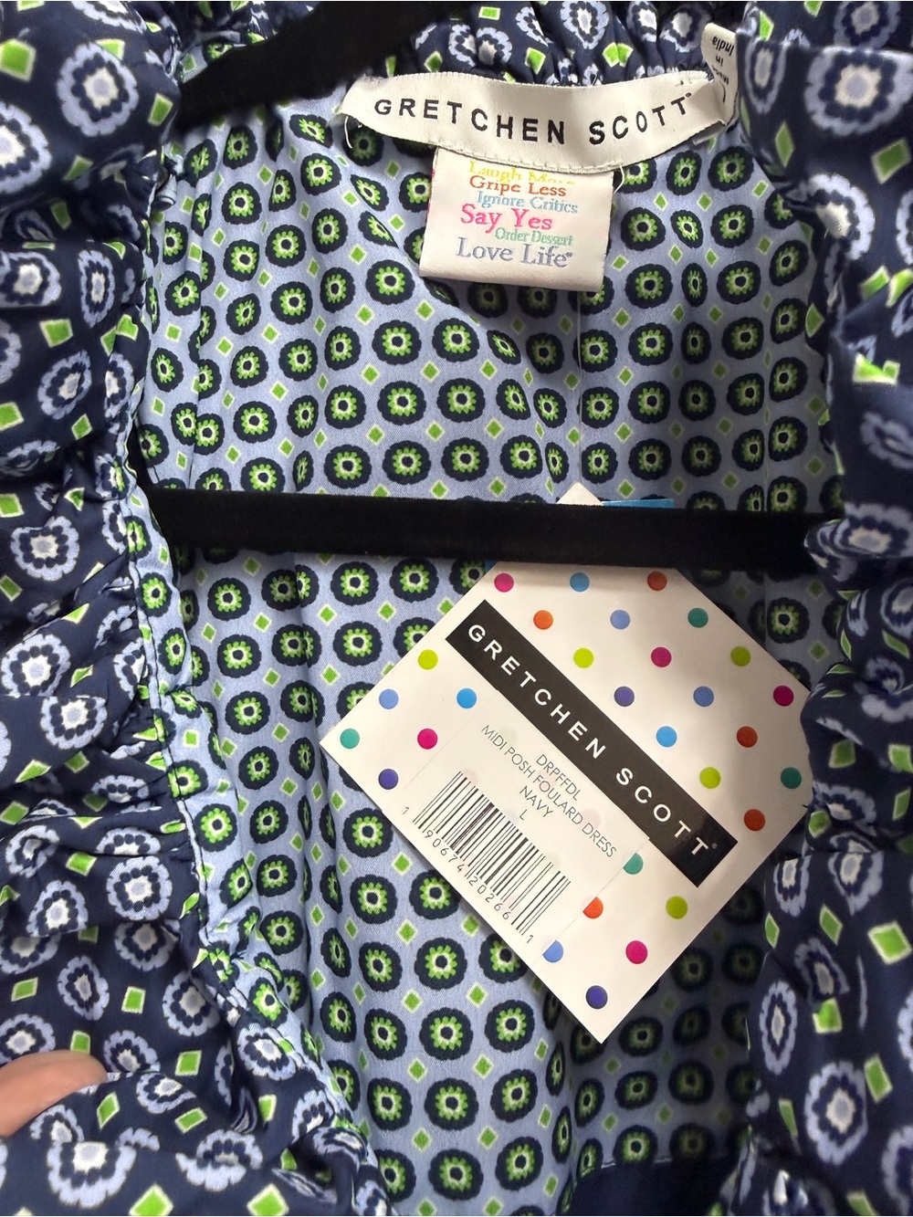 Gretchen Scott NWT Printed Ruffle Midi Dress - Picture 3 of 5